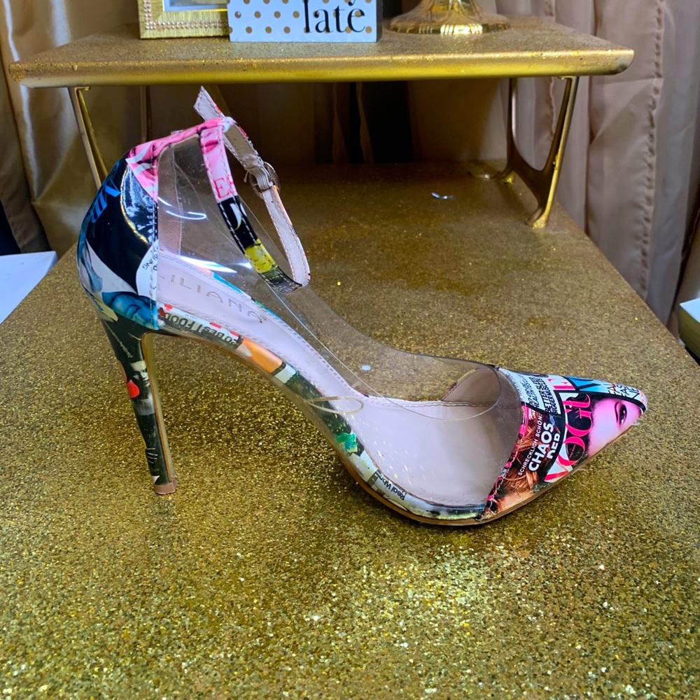Transparent/ Magazine Style Heels